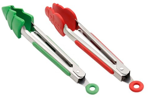 Ciieeo 2 Stück Drehzange Aus Edelstahl Grillzange Zum Kochen Multifunktionale Lebensmittelzange Grillzange Kochzange Bbq- Grillclip für Den Außenbereich