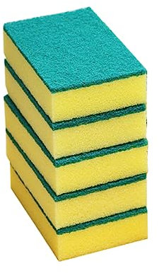 COLLBATH Reinigungsschlamm Küchenschwamm Scheuerschwamm Reinigungstücher Geschirrspülschwamm Wasserabsorbierend Zart Beschädigend