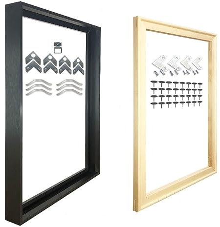 Mintura Leinwand-Keilrahmen-Set, Holzrahmen, Leinwand, DIY, solide Holzkeilrahmen für Ölgemälde, Posterdrucke, Leinwandwerkzeuge, Kunstzubehörmaterialien (DIY, schwarzer Rahmen, 100 x 200 cm)