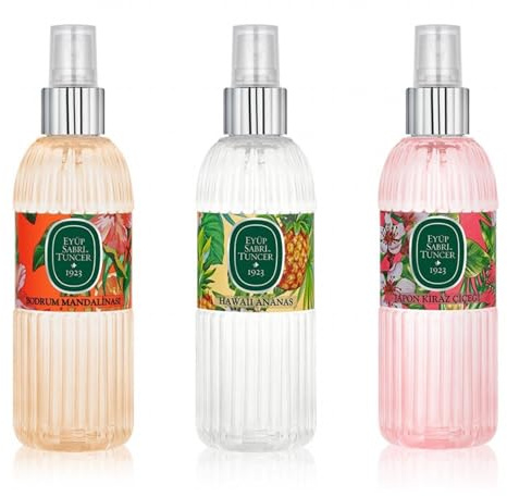 Eyüp Sabri Tuncer Cologne Trio-4 (3×150 ml) Bodrum Mandarin • Hawaii Ananas • Japanische Kirschblüte