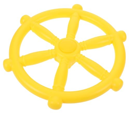VANZACK Outdoor Playhouse Steering Wheel for Plastic Pirate Ship Wheel with Rounded Edges Playground Accessory for Backyard Playsets and Treehouses Easy to Attach
