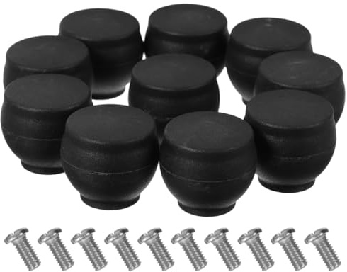 Ciieeo Bakelite Pot Lid Knob Replacement Heat Resistant Anti-Scald Pot Cover Handle for Small Lid Handles Easy Install Grip for Pan Handle 10 pack 0.79 X 0.79 X 0.79in