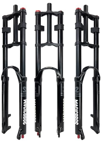 Mountainbike-Vorderradgabel Mit Federung 26 27,5 29 Zoll Scheibenbremse DH-Luftgabel 1-1/8 Zoll Gerade Fahrradgabel Federweg 160 Mm 9 X 100 Mm QR Manuelle Verriegelung(Black Damping,27.5in)
