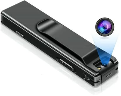 AYJYZHIAG Mini telecamera digitale magnetica HD con torcia elettrica, microcam, webcam, rilevamento del movimento, istantanea, registrazione in loop, videocamere(Without TF Card)