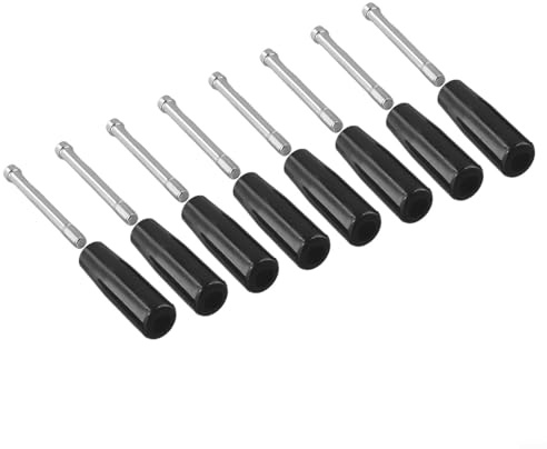 Mango giratorio para máquina de volante con vástago roscado macho M10 para fresadoras, tornos y maquinaria de rectificado (8)