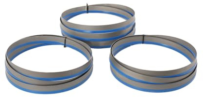 3er SET Sägeband Bi-Metall M42 Abmessung Bandsägeblätter 2480 x 27 x 0,9mm | 5/8 ZpZ Zahnteilung Hochleistungs Metallsägeband Sägeblätter