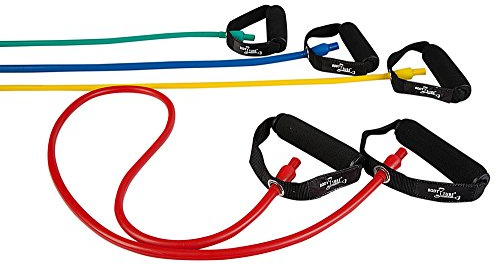 Dittmann Body-Tube Elastisches Sportband mit Schaumstoffgriffen
