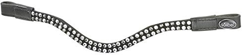 Busse Stirnriemen Stirnband Brilliance schwarz/Strass-grau-weiß Minishetty