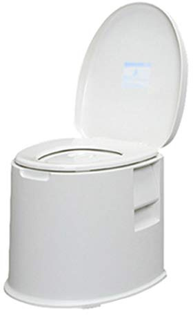 GLJ Campingtoilette Tragbare Toilette, Abnehmbare Camping-Toilette, mit Taschentuchbox, Indoor-Toilette für Erwachsene und Kinder
