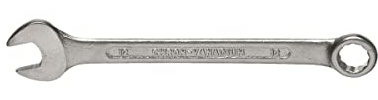 Llave combinada de 14 mm.