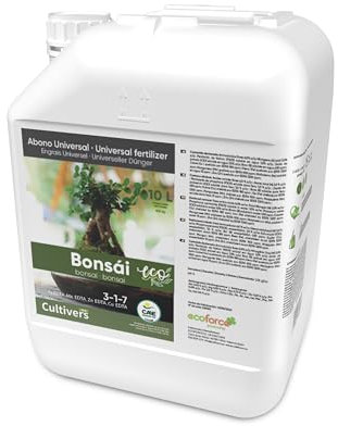 CULTIVERS Engrais Biologique pour bonsaï, Liquide, 10 L, avec micronutriments et acides aminés. Engrais 100% Biologique et Naturel. Favorise Le développement et Une Croissance contrôlée