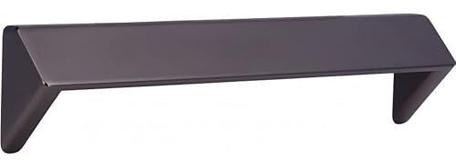 SIRO Möbelgriff Rosengarten, Eckig, Druckguss anthrazit matt, 168 mm x 23 mm x 39 mm, LA 160 mm, 2477-168ZN68