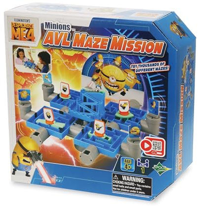 Labyrinthspiel EPOCH GAMES Minions AVL Maze Mission Führe den Ball, 25.000 Kombinationen!