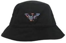 Emporio Armani Fischerhut Logo, Schwarz