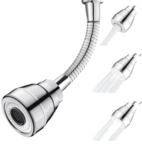 360-Degree Swivel Kitchen Tap Spray Head and Faucet Extender