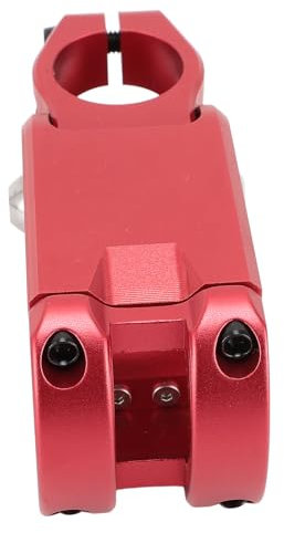 FILFEEL Verstellbarer, Stoßdämpfender, Leichter Rennrad-Mountainbike-Vorbau mit CNC-Bearbeitung, Dämpfende Federung, für Tourenräder, Kompatibel mit 28,6-Gabel ohne Gewinde (Rot)