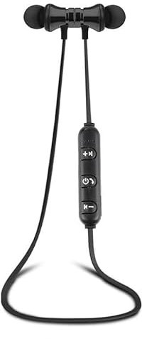 Wireless Headphones, Bluetooth 4.2 In-Ear Earbuds, Magnetic Cordless Sports HI-FI Sound Deep Bass Neckband Headset Earphones With Microphone For Running Workout Home Office Gym Outdoor (Black)