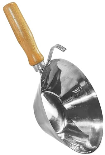 Seau de chantier de chantier de chantier de ciment seau antichute seau de mélange récipient de stockage avec poignée en bois