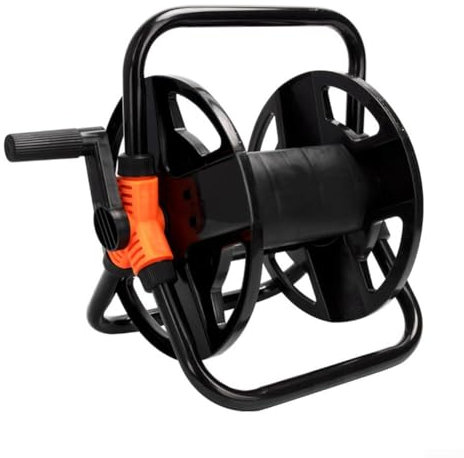 Carrello per avvolgitubo da giardino, montaggio a parete, 20 m, organizer per tubi dell'acqua, strumento da giardinaggio con maniglia di avvolgimento, costruzione robusta, design salvaspazio per
