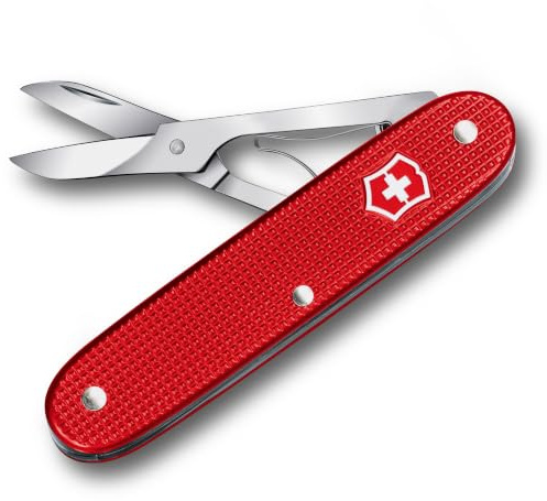 Victorinox Outil de Poche avec Ciseaux de Précision Companion X Alox, Outil Une Fonction, Compact, Léger, Swiss Made, Rouge | Couteau de poche suisse de qualité supérieure avec 9 fonctions, échelles Alox élégantes et couteau suisse Victorinox durable.