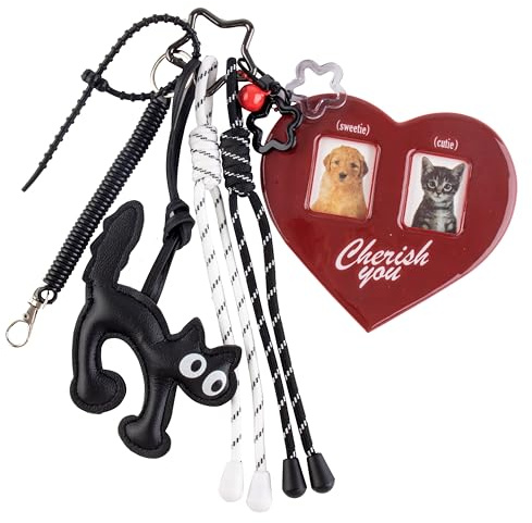 Georgie Porgy Accessoires pour Sacs à main Bag Charm Porte-clés pour Femmes Pendentif de Sac pour Sac à dos Cadeau d'anniversaire pour filles