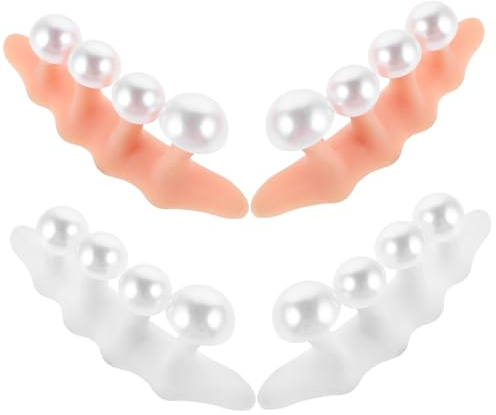minkissy 2sätze Zehenspreizer aus Silikon Zehenspreizer für Pediküre Fingerspreizer für Zehenausrichtung Nageldesign-werkzeuge Praktische Maniküre-tools