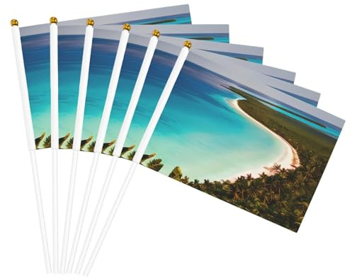 Bandera de mano con impresión de isla de Cuba, banderas ligeras para decoración de interiores y exteriores, eventos, fiestas