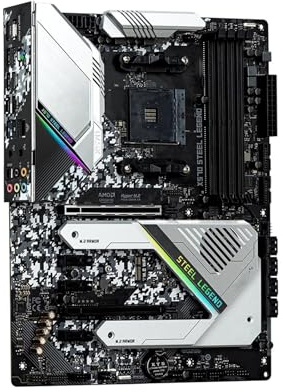 Carte mère Carte mère X570 Fit for ASRock Steel Legend AM4 USB3.0 M.2 USB 3. 4×DDR4 PCIe 4. SATA III Prise en Charge HDMI Processeur Ryzen 5 5600