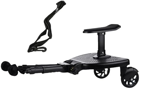 Passeggino Tavola da equitazione - Pattinatore antiscivolo 2 in 1 - Tavola passeggino universale con sedile, per bambini ragazze ragazzi picnic all'aperto passeggiate shopping campeggio zoo visita