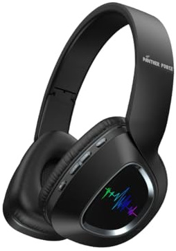 Savitar Technology LTD Panther Force PF242 Bluetooth Gaming Headset with Microphone – Wireless Stereo Headphones with LED, Deep Bass, Noise Isolation, 3.5mm for PS5, PS4, Xbox, PC & Laptop