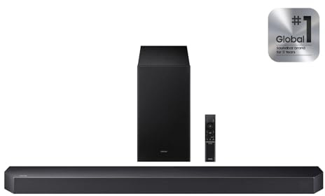 Samsung Q-Series Soundbar HW Q600F 3.1.2 ch Subwoofer (2025 Model) SpaceFit Sound Pro, Q-Symphony, Adaptive Sound