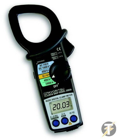 Kewtech KEW2003A Digital AC/DC Clamp 2000A/1000V/DC, 55 mm Jaw