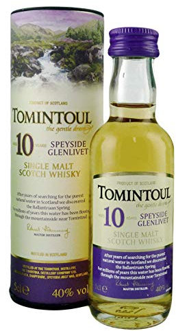Tomintoul 10 Years Old Single Malt Scotch Whisky 40% Vol. 0,05l in Geschenkbox