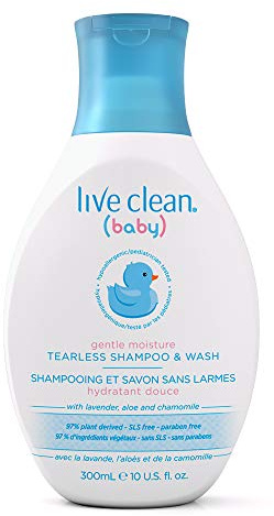 Live Clean Baby Gentle Moisture Tearless Shampoo & Waschmittel, 284 ml