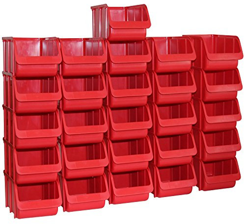 26x Profi Sichtboxen PP Größe 3 rot NEU Stapelbox Sicht-Lagerbox Boxen Sichtbox