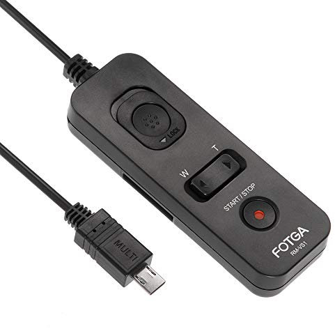 Fotga Shutter Release Remote Control with Multi Terminal Cable for Sony A7IV A7RV RX100 IV V A7II A7SII A7III A7RIII A7SIII A9 A6500 A6300 A6000 A5100 A5000 A5300,Replacement for RMVPR1