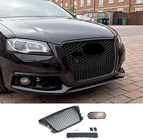 Calandre Grille Nid D'abeille Sans Sigle compatible avec A3 S3 RS3 8P Sportback 08-13