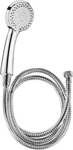 Cornat duschset Fit – handdusch 85,5 mm – 3 stråltyper: Normal, mjuk och massagestråle – Anti-kalk och vattenbesparande användning – 150 cm duschslang/duschhuvud för dusch och badkar/TECB3431
