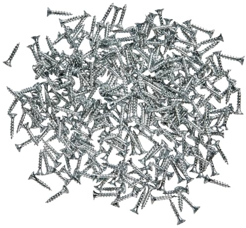 fischer Dresselhaus Power-Fast II 670028 - Tirafondos (300 unidades, 3,0 x 16 mm, cabeza avellanada con ranura en cruz, galvanizada), color azul