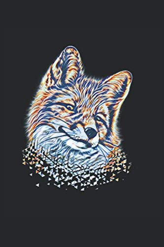 Fuchs Notizbuch: Taschenbuch 6x9 inch (15,24cm x 22,86cm) kariert mit 120 Seiten - Tagebuch zum notieren von Ideen und Gedanken - Motiv Fuchs