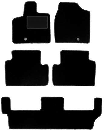 Wielganizator Automatte – Passend für Lancia Voyager 7 Personen 2011-2016 – Velours – Autozubehör - Praktische Fußmatte Auto – 5-teilig - schwarz