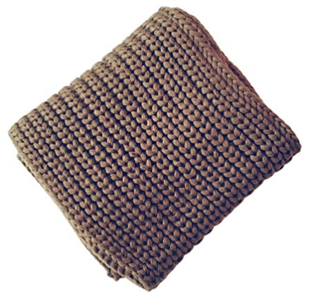 HGJH Schal Wollgarn-Schal Für Damen, Weicher, Dicker, Warmer Strickschal, Brauner Schal, Strick-Wickelschal, Winter-Deckenschal, Einfache Stola-Schals Für Damen Und Mädchen