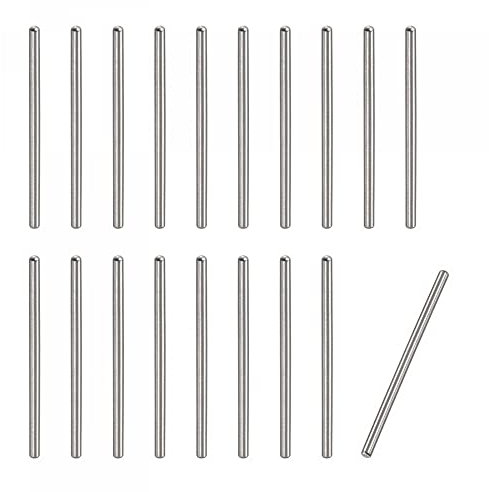 sourcing map Spille per tasselli da 16 mm, 20 pezzi in acciaio inox 304 a testa tonda piatta smussata con estremità di tassello in legno a castello, mensole di sostegno per fissare elementi