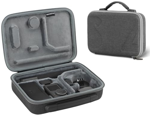 LINGHUANG for DJI OSMO Action 5 Pro 4 3 Case, Storage Bag Carrying Case for DJI OSMO Action 3,4,5 Pro Adventure Combo