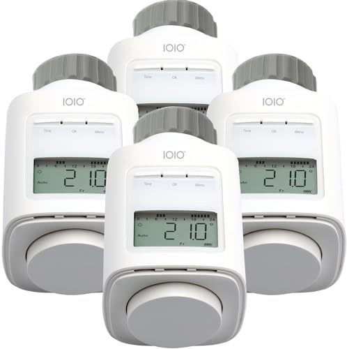 4 Stück IOIO Elektronisches Heizungsthermostat HT 2000/23 | Heizkosten sparen bis 30% | Einfache Installation | Individuell programmierbar | Heizkörperthermostat | Heizkörper Heizungsregler