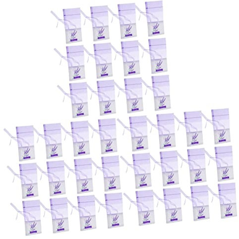Alipis 36 STK Beutel Lavendelsäckchen Mit Blumendruck Schrankerfrischer Getrockneter Lavendel Geschenktüten Mit Kordelzug Lavendelsäckchen Leer Potpourri Süßigkeitentasche Weihnachten
