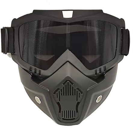 PPGAREGO Masque de paintball anti-buée | Casque et masque intégral d'airsoft | Masque tactique pour homme | Lunettes balistiques | Pour ski, paintball, tir, cyclisme, pêche (M004)