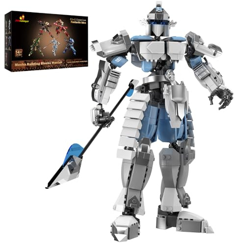 JMBricklayer 70126 Mecha Bausteine, Mecha-Modell mit beweglichen Gelenken, Cooles Kampfspielzeug für Jungen und Mädchen, Modellsets für Jugendliche und Erwachsene und Konstruktionsspielzeug (707 T)