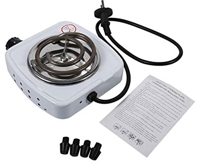 220V 500W Quemador Cocina Camping Estufa Individual Placa Calefactora Hogar Cocina Cocina Calentador De Café Placa Calefactora Para Calentar Café,Quemador De Estufa Eléctrica, Leche, Sopa En Casa U O