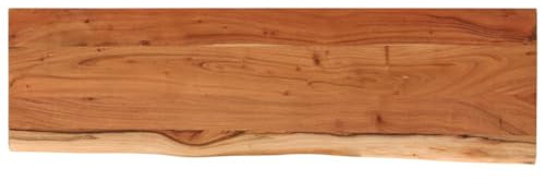 vidaXL Wandregal 70x20x2,5 cm Rechteckig Massivholz Akazie Baumkante